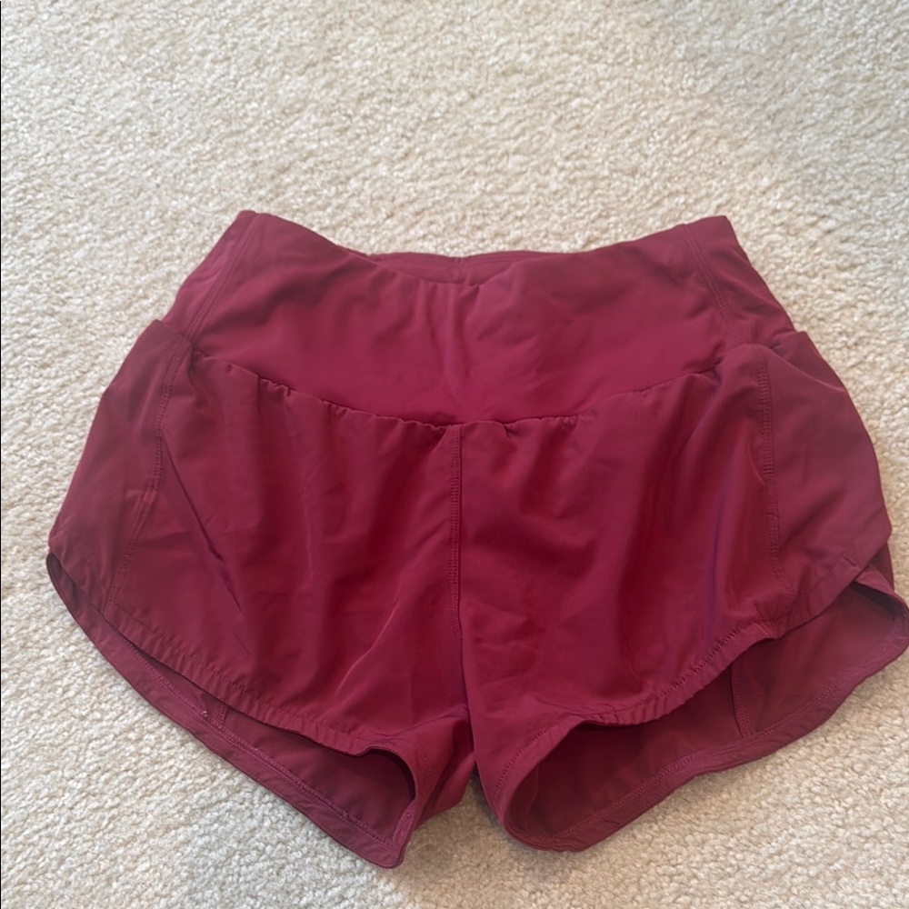 Women's Burgundy athletic Shorts Amazon great condition